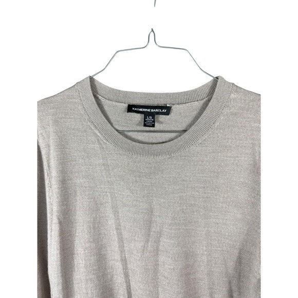 Katherine Barclay Sweater Womens Large Merino Wool Crewneck Pullover Classic - Picture 2 of 7